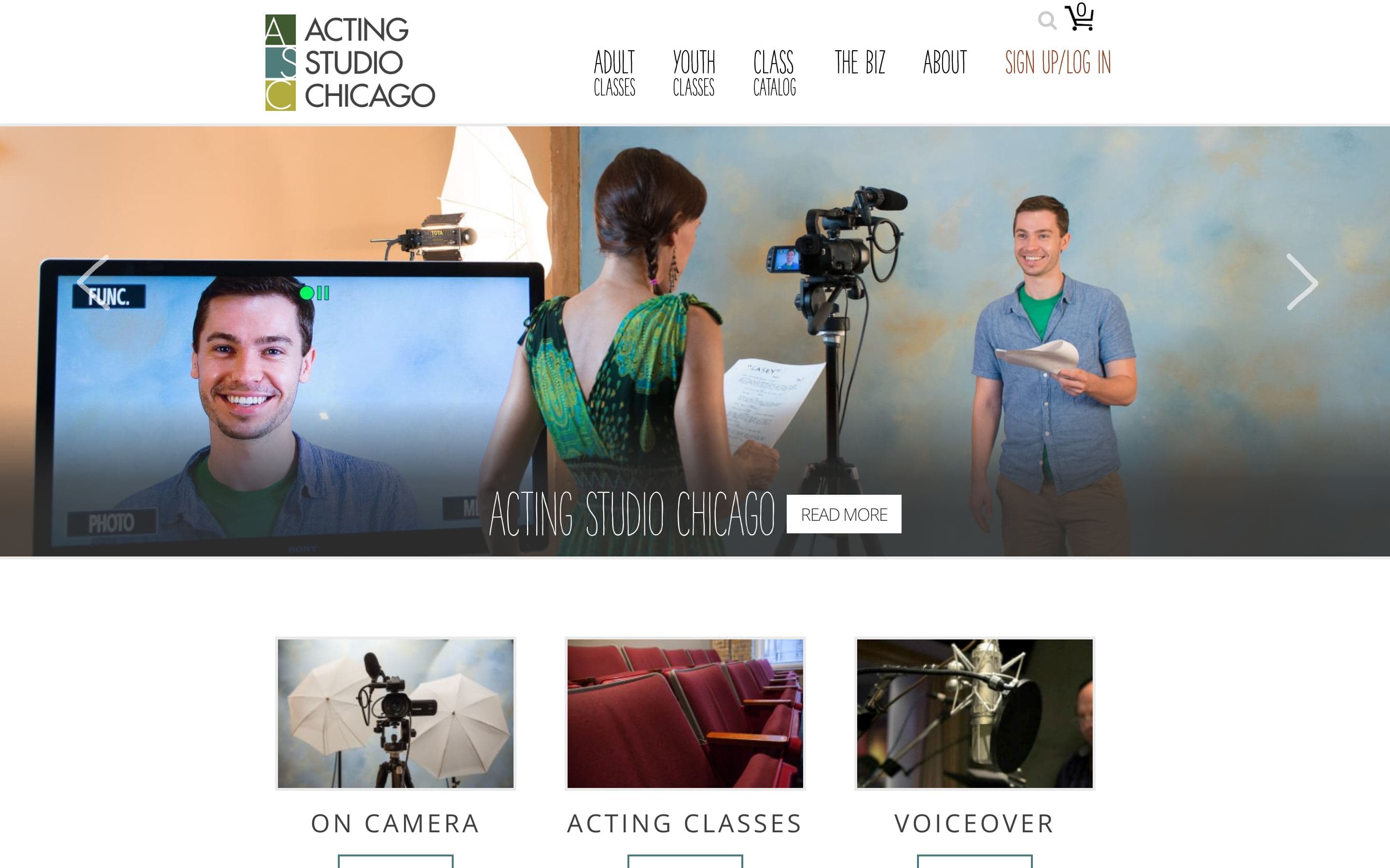 Acting Studio Chicago website