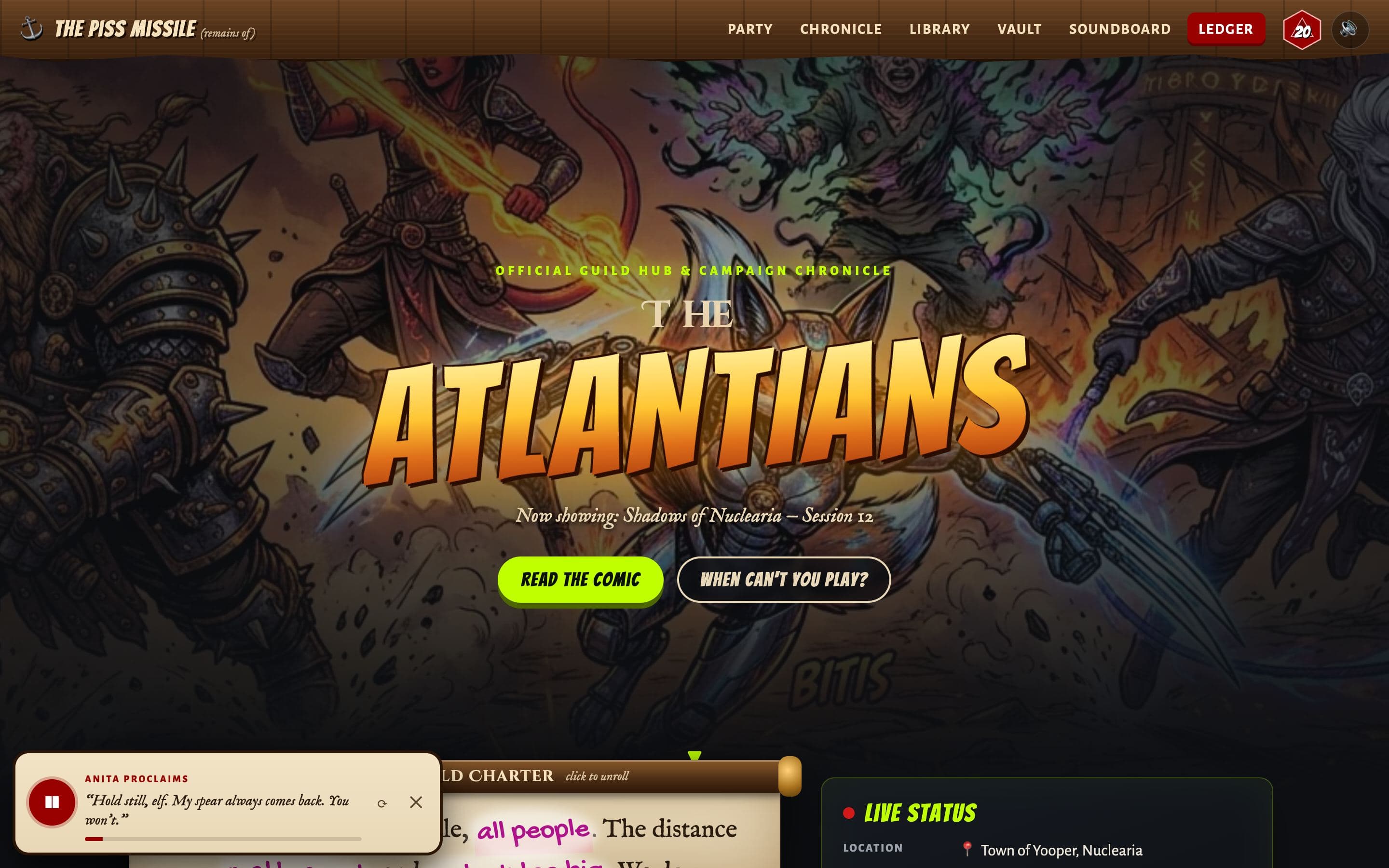 The Atlantians website