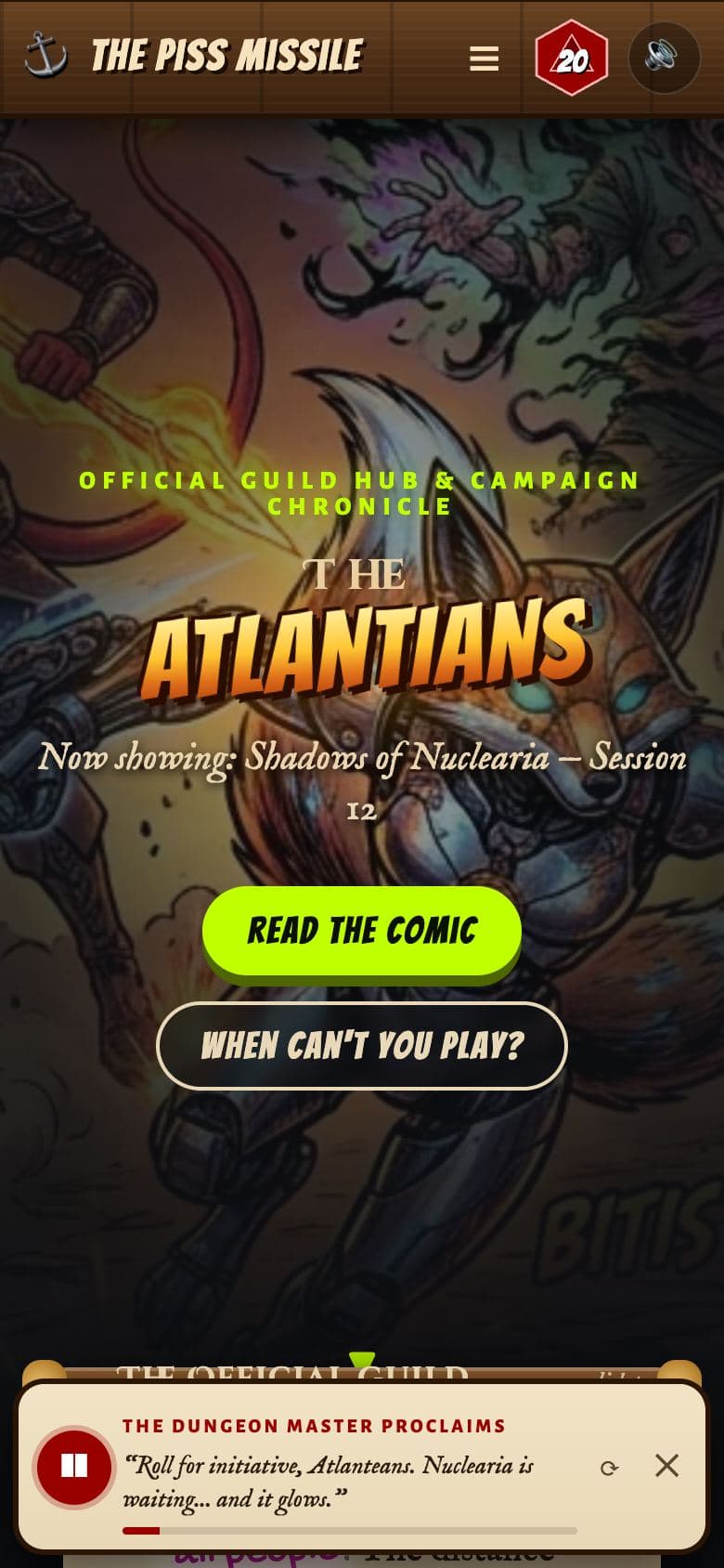 The Atlantians on a phone